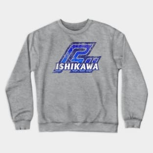 Ishikawa Prefecture Japanese Symbol Distressed Crewneck Sweatshirt